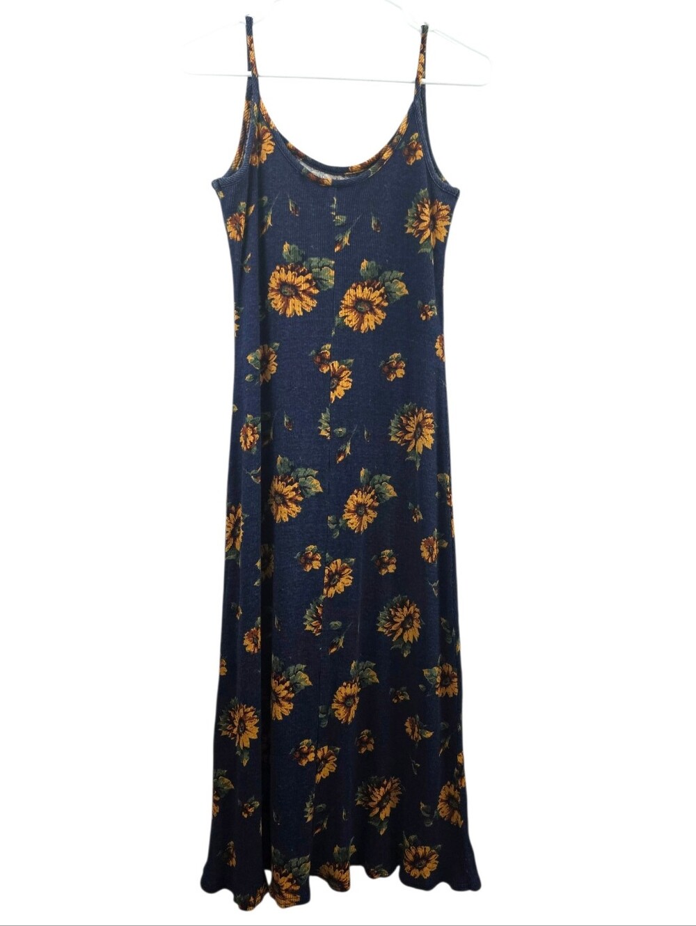 Vintage Y2K Sunflower Cottagecore Dress Size 7/8 Medium Summer Sun Dress USA - Picture 1 of 7